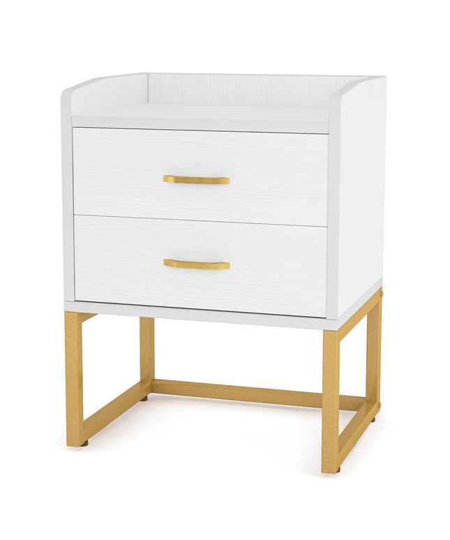 Modern with 2 storage drawers bedroom hotel home furniture sofa table high end bedside table