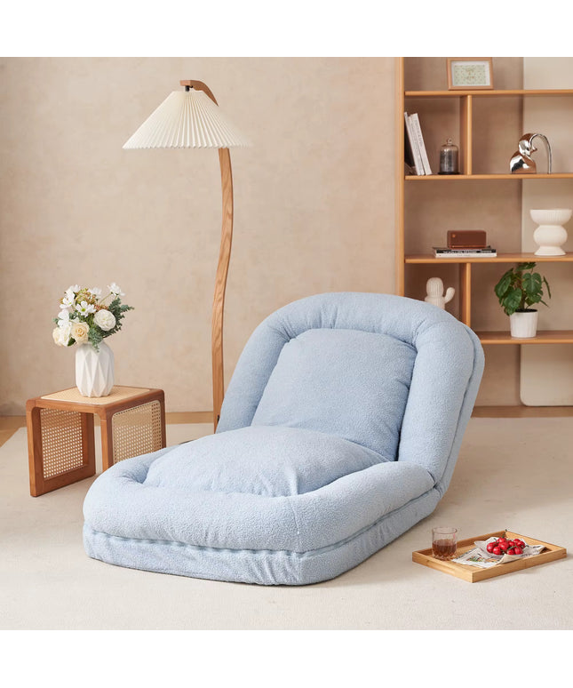 Small, compact reclining sofa for the living room, a practical lazy nook with a tatami mat