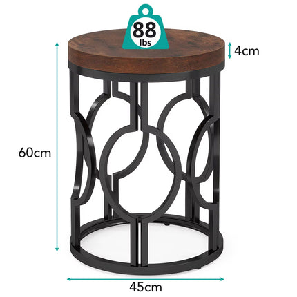 Table décor à la maison moderne ronde petite table basse en bois pour salon chambre à côté canapé café table à thé