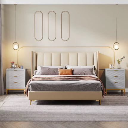 Luxury 3-Drawer Bedside Cabinet for Modern Bedrooms