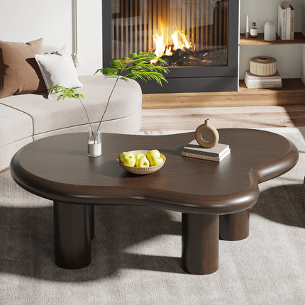 Contemporary Cloud Coffee Table, Artistic Design with 4 Durable Legs