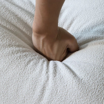 Minimalist design sofa and pouf set, velvet lazy sofa, home furniture