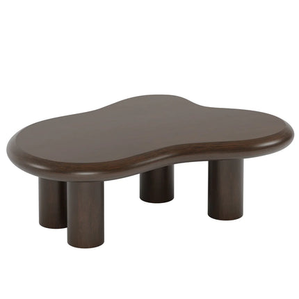 Contemporary Cloud Coffee Table, Artistic Design with 4 Durable Legs