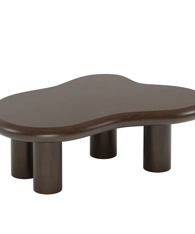 Contemporary Cloud Coffee Table, Artistic Design with 4 Durable Legs
