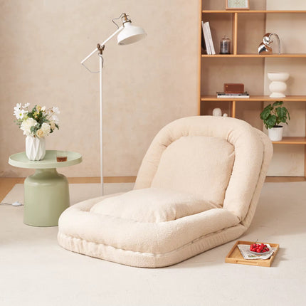 Small, compact reclining sofa for the living room, a practical lazy nook with a tatami mat