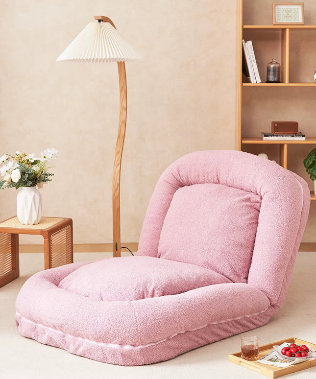 Small, compact reclining sofa for the living room, a practical lazy nook with a tatami mat