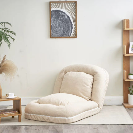 Small, compact reclining sofa for the living room, a practical lazy nook with a tatami mat