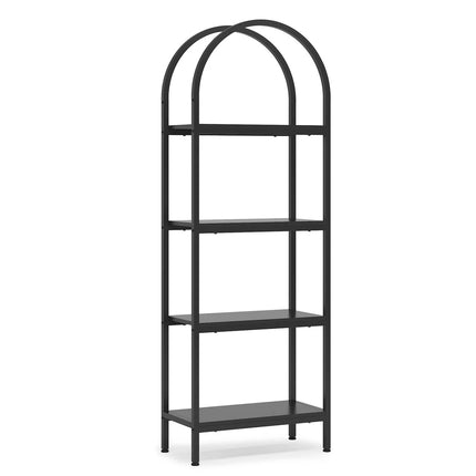 4-Tier Arched Bookshelf – Modern Bookcase Display Rack with Storage Shelves