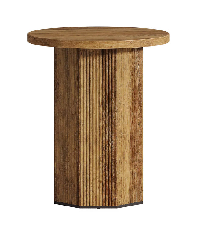 Table de chevet ronde pour salon, table d’appoint ronde industrielle, table de chevet étroite pour petite espace