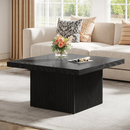 Modern Square Coffee Table, 31.5” Wooden Center Table for Living Room Decor