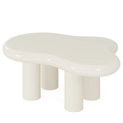 Contemporary Cloud Coffee Table, Artistic Design with 4 Durable Legs
