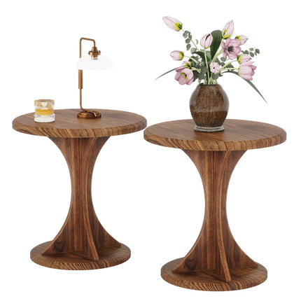 Moderne élégante canapé rond canapé à côté de la table d’appoint en bois table de chevet vintage pour salon meubles de vendu