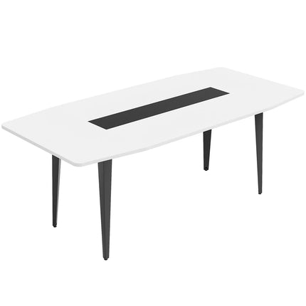 Modern 6FT / 8FT Boat Shaped Conference Table – Stylish Meeting Room Table