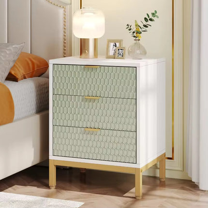 Luxury 3-Drawer Bedside Cabinet for Modern Bedrooms